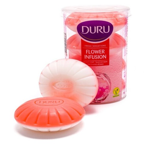 صابون گیاهی دورو سری Fresh Sensation مدل Flower Infusion بسته ۴ عددی