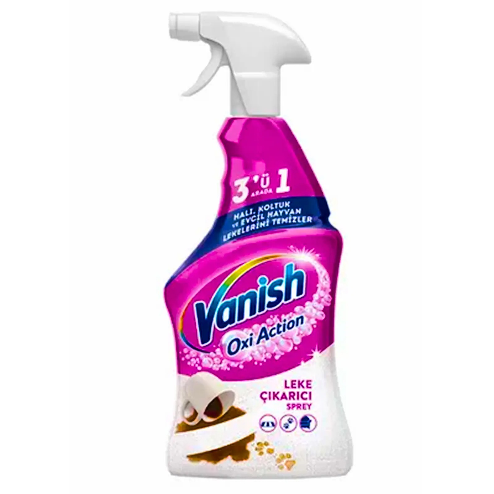 اسپری لکه بر فرش و مبل ونیش VANISH با عملکرد سه کاره قوی حجم 500 میل