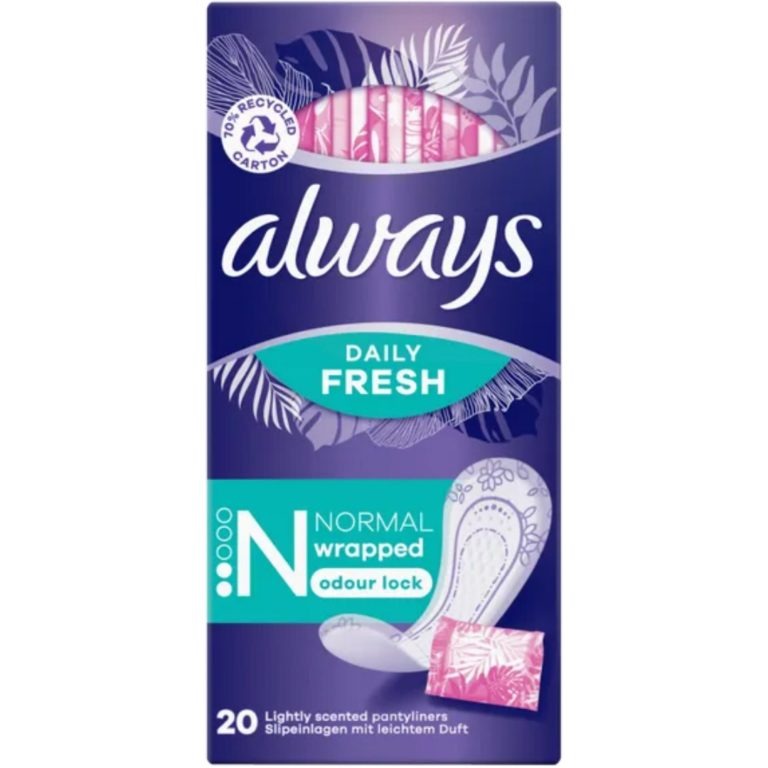 پد روزانه آلویز مدل daily fresh normal سایز 2 بسته 20 عددی ساخت آلمان