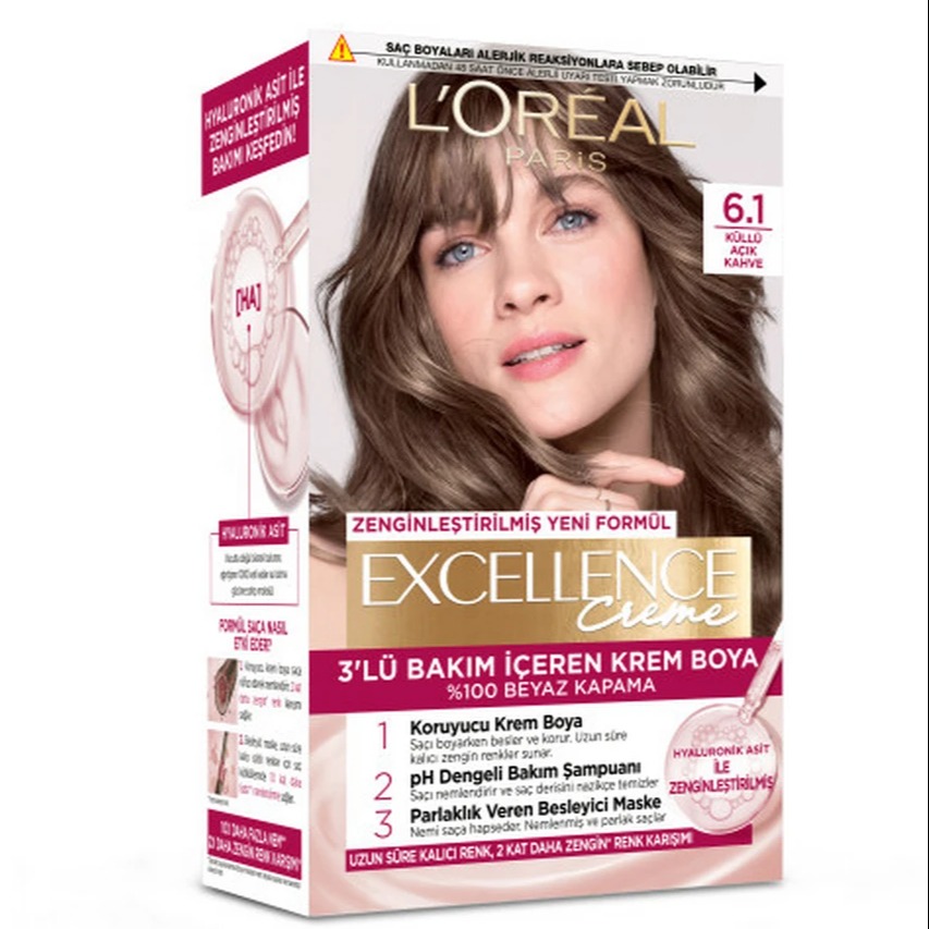 رنگ مو لورال LOREALشماره۶.۱