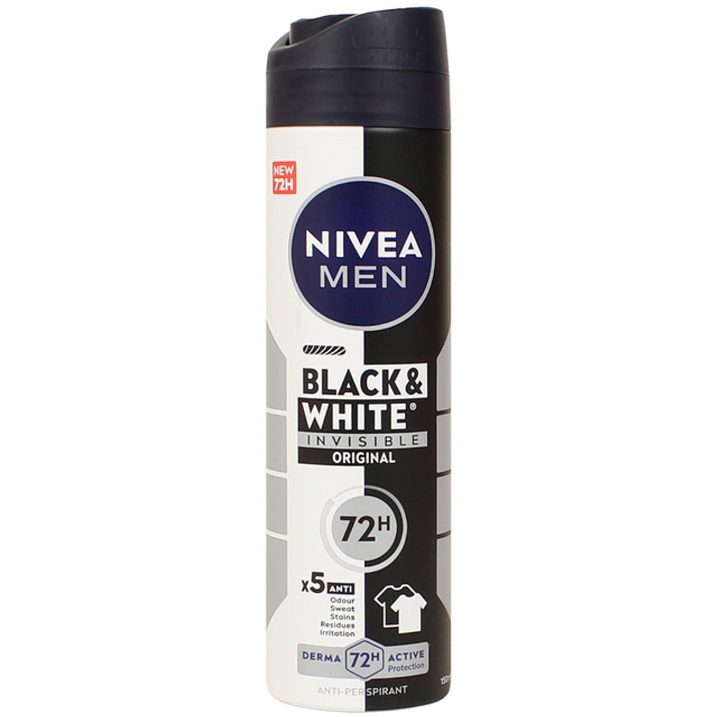 اسپری مشکی و سفید مردانه نیواDeodorante Invisible150ml