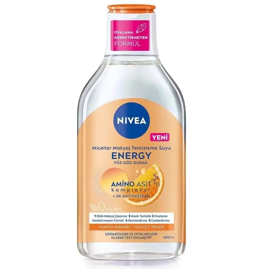 میسلار واتر آرایش پاک کن نیوآ Nivea مناسب انواع پوست 400 میل