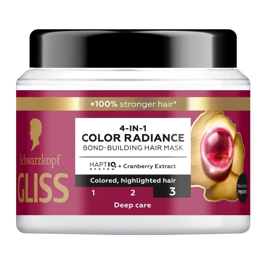 ماسک مو 4 کاره گلیس Gliss مدل Color Radiance حجم 400 میل