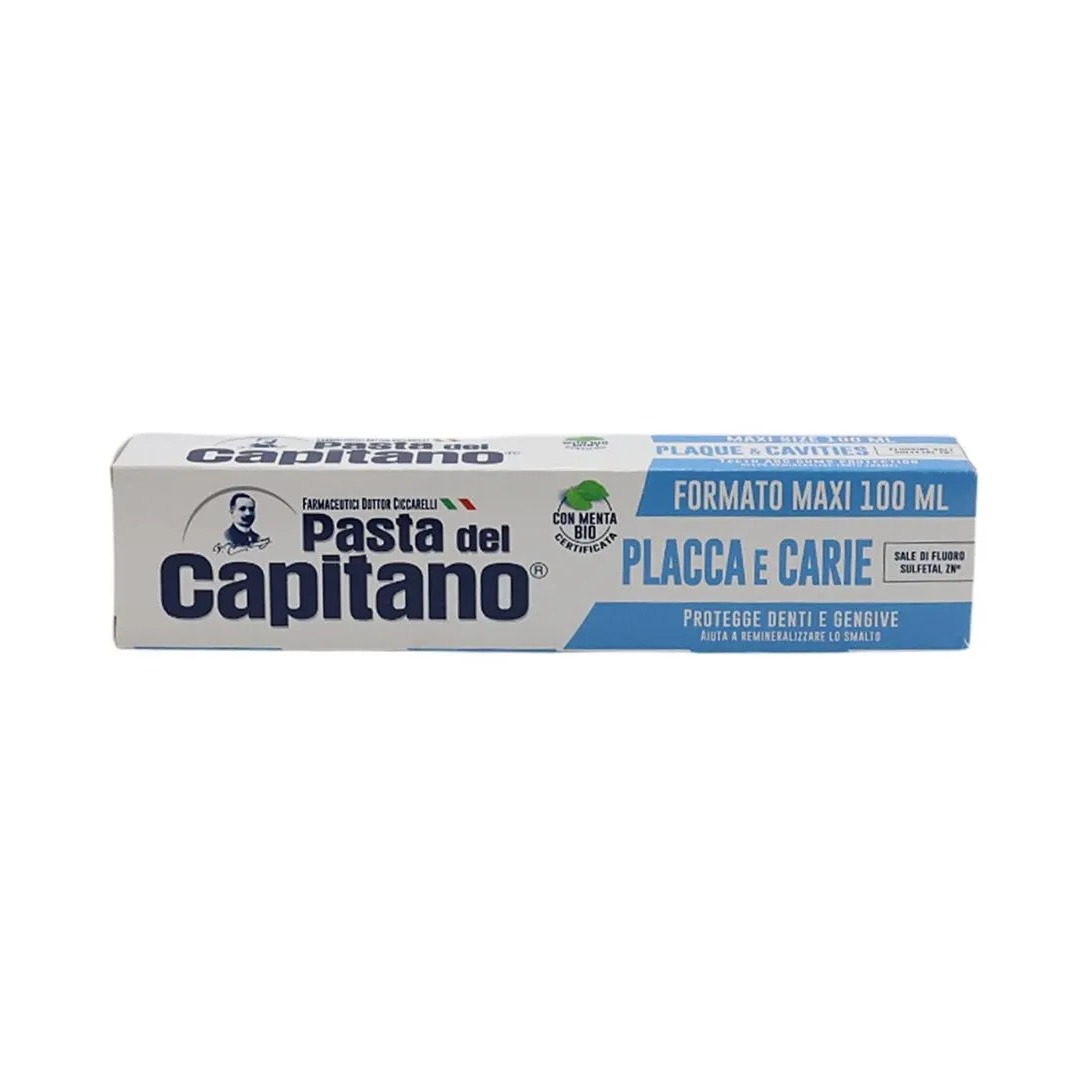 خمیر دندان پاستا دل کاپیتانو Pasta del Capitano ضد پلاک و پوسیدگی دندان مدل PLAQUE & CAVITIES