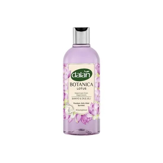 ژل دوش بدون سولفات Dalan Botanica با رایحه نیلوفر آبی حجم 500 میلی