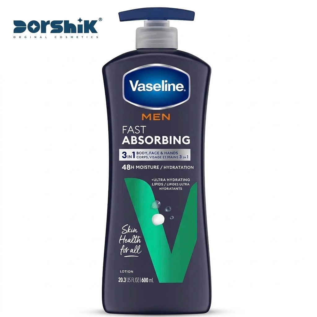 لوسیون بدن وازلین مردانه مدل FAST ABSORBING حجم 600 میل
