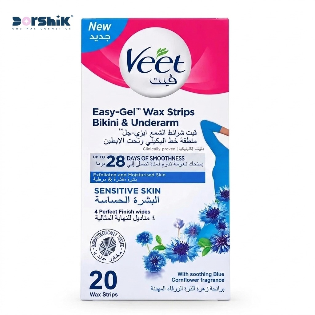 چسب موبر ویت Veet مناسب پوست حساس بسته ۲۰عددی