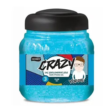 ژل موي خيس Yuppie سري Crazy شماره 3 هوبي 150 ميل