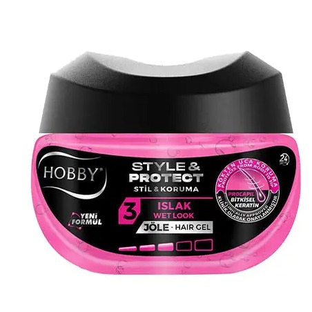 ژل موي خيس style & protect شماره 3 هوبي 400 ميل