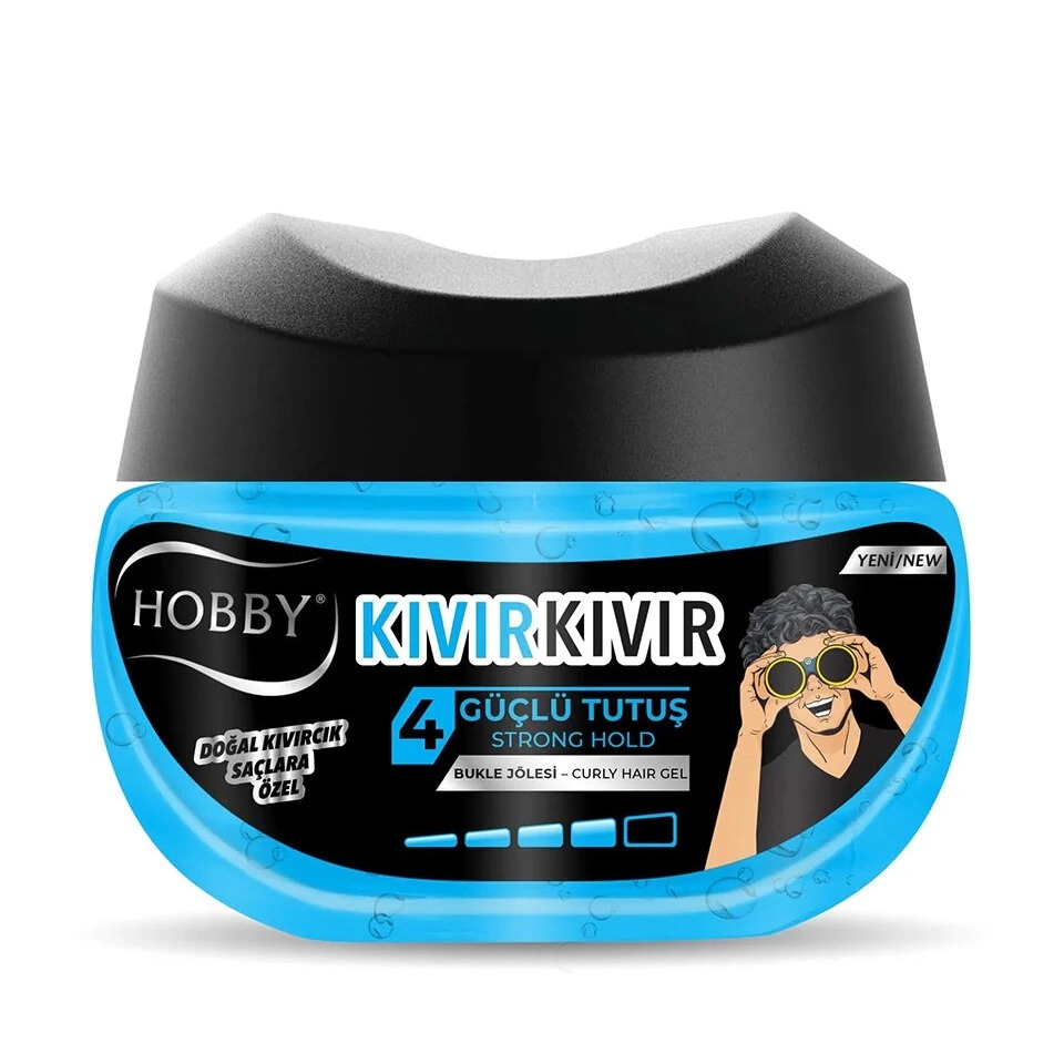 ژل موی هابی مدل Curly Strong Hold حجم 250 میلی لیتر
