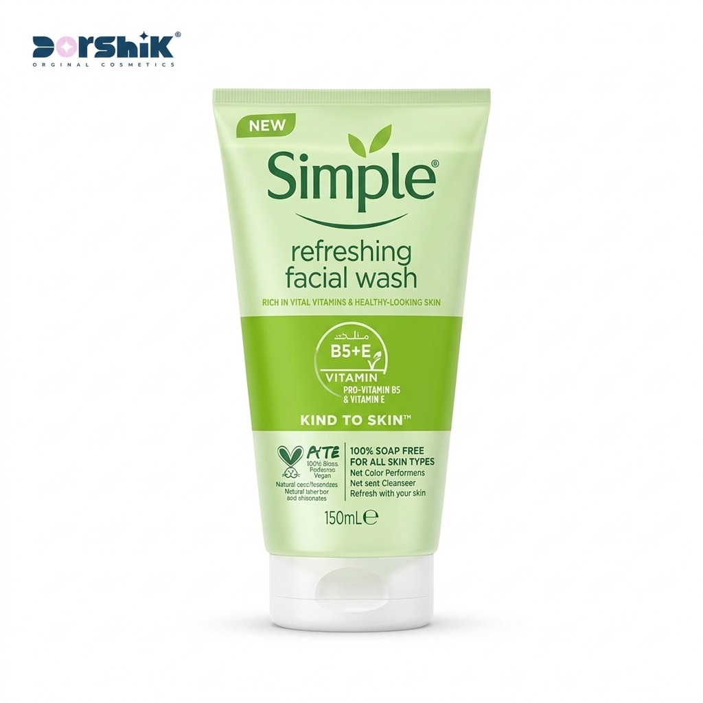 ژل شستشوی صورت سیمپل مدل Refreshing 150ml – انگلیس